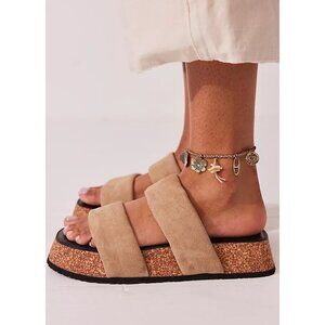 FREE PEOPLE Fairmount Flared Sandals / Pancake